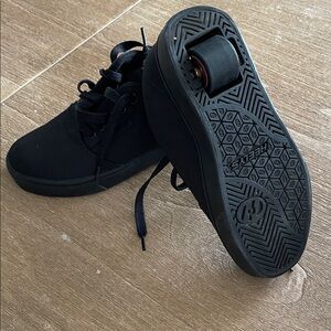 Black kids Dual-Wheel Skate Sneakers